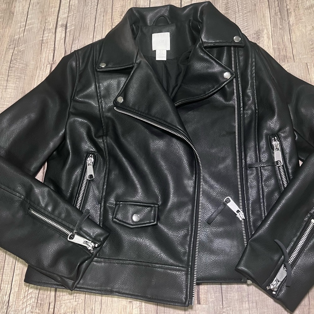H&M Faux Leather Biker Jacket